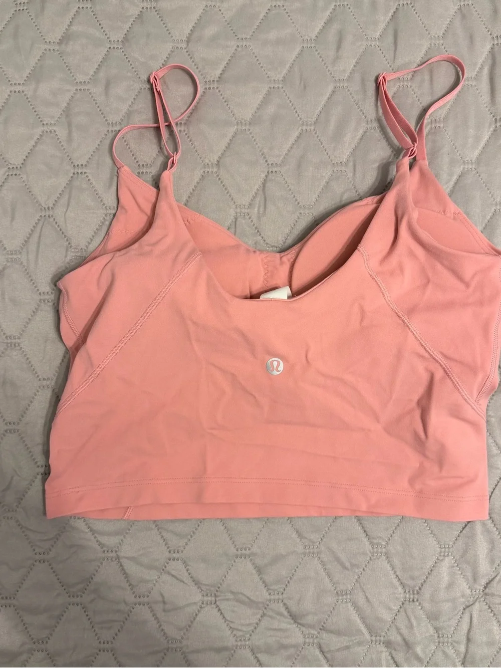 lululemon athletica Align Cropped Cami Tank Top Pink - Size 8